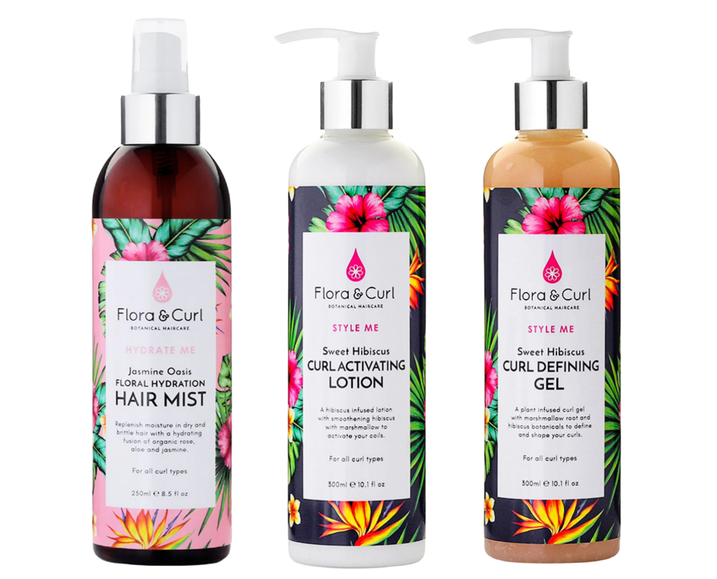 Flora & Curl Hydrate & Style Me Set